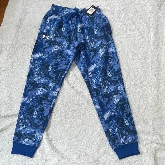 Under Armour men’s Blue Patterned Joggers - Picture 1 of 11